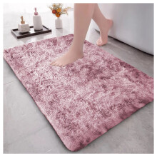 (50x80 cm - Bathroom Mat Non Slip Bath Rug Doormat, Tie Dye Lilac) Extra Large Rugs Fluffy Shaggy Living Room Rug