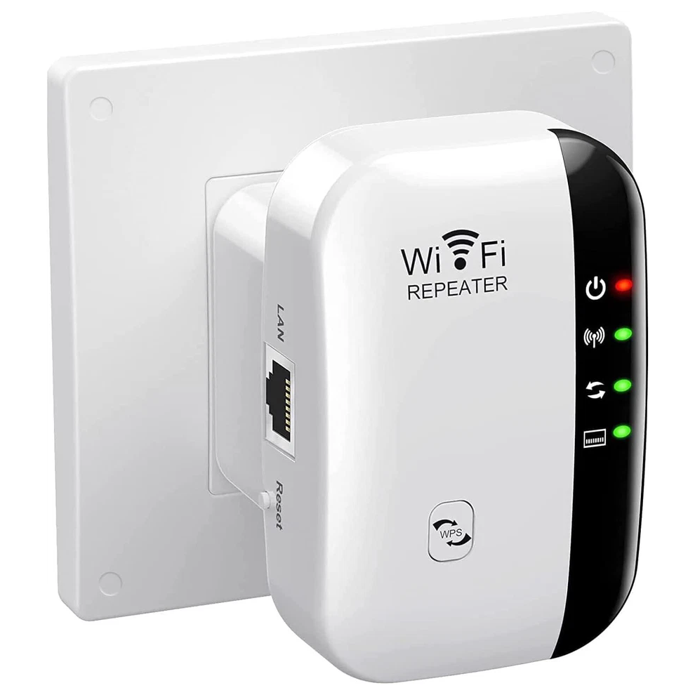 WiFi Extender, WiFi Signal Booster Up to 3000sq.ft and 30 Devices, WiFi Range Ex
