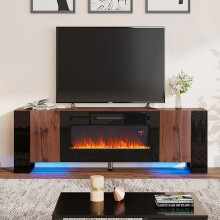 15.8 inch W Modern LED TV Stand with 12 Colour Electric Fireplace