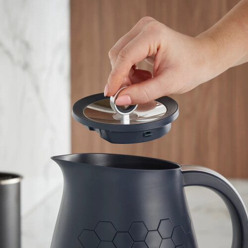Morphy Richards Morphy Richards Cassini 1.7L Kettle in Outer Space Blue & Silver 2