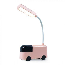 (As show, One size) Cute Night Light, Cartoon Bus LED Lamp for Kids, Eye-Friendly Soft Light, Built-In Battery, Creative Gift - Perfect for Bedside, Desk or Nursery,Cute
