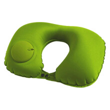 (As show, One size) Neck Pillow Ergonomic Design Non-fading Breathable Ultralight Lint Free Relieve Fatigue Super Soft Press Inflatable U-shaped Neck Pillow Car Supplies