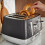 Morphy Richards Morphy Richards Cassini Toaster in Moonless Night Black & Silver 8