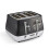 Morphy Richards Morphy Richards Cassini Toaster in Moonless Night Black & Silver 10