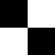 Floor Tile Plain 30.5x30.5cm Black & White 10 Tiles Per Pack