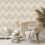 Prestigious Cream Gold Geometric Pattern Durable Paste The Wall Wallpaper 2