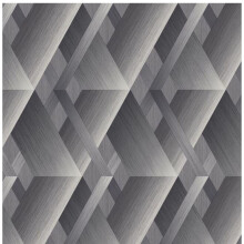 Grandeco Wanderlust Geometric Grey Pattern Feature Wall Paste The Wall Wallpaper