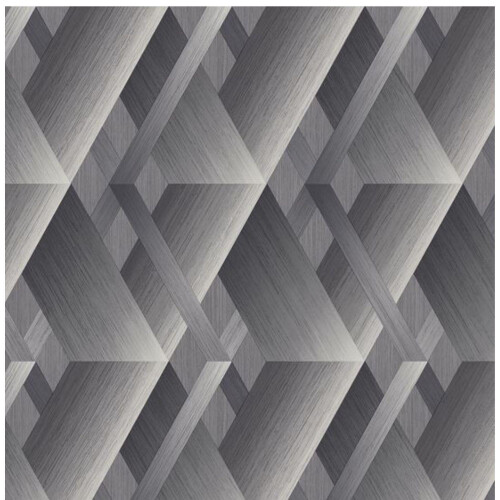 Grandeco Grandeco Wanderlust Geometric Grey Pattern Feature Wall Paste The Wall Wallpaper