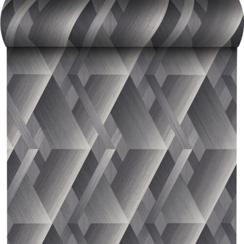 Grandeco Grandeco Wanderlust Geometric Grey Pattern Feature Wall Paste The Wall Wallpaper 2