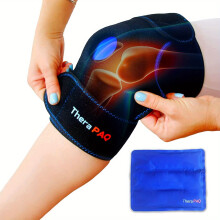 Knie -Eisbeutel -Wickel -Reuseable heißes und kaltes Gel Wraps für Sportler