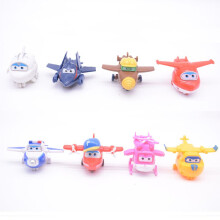 8 τεμάχια Super Wings παιχνίδια μικρά αεροπλάνα μοντέλο μεταμόρφωσης αεροπλάνο ρομπότ