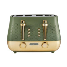 Morphy Richards Cassini 4 Slice Toaster in Olivine Green & Gold