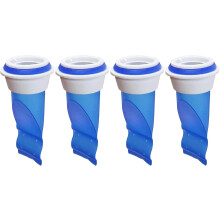 4 Pcs Drain Backflow Preventer,One Way Valve,Waterless Trap Seal, Adjustable Sink Anti-Clogging Silicone Floor Drain Cover
