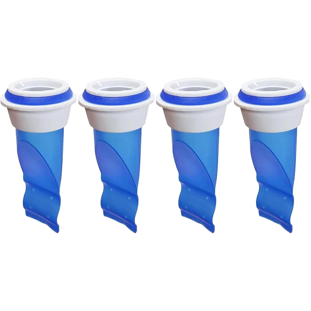 4 Pcs Drain Backflow Preventer,One Way Valve,Waterless Trap Seal, Adjustable Sink Anti-Clogging Silicone Floor Drain Cover 749691428402