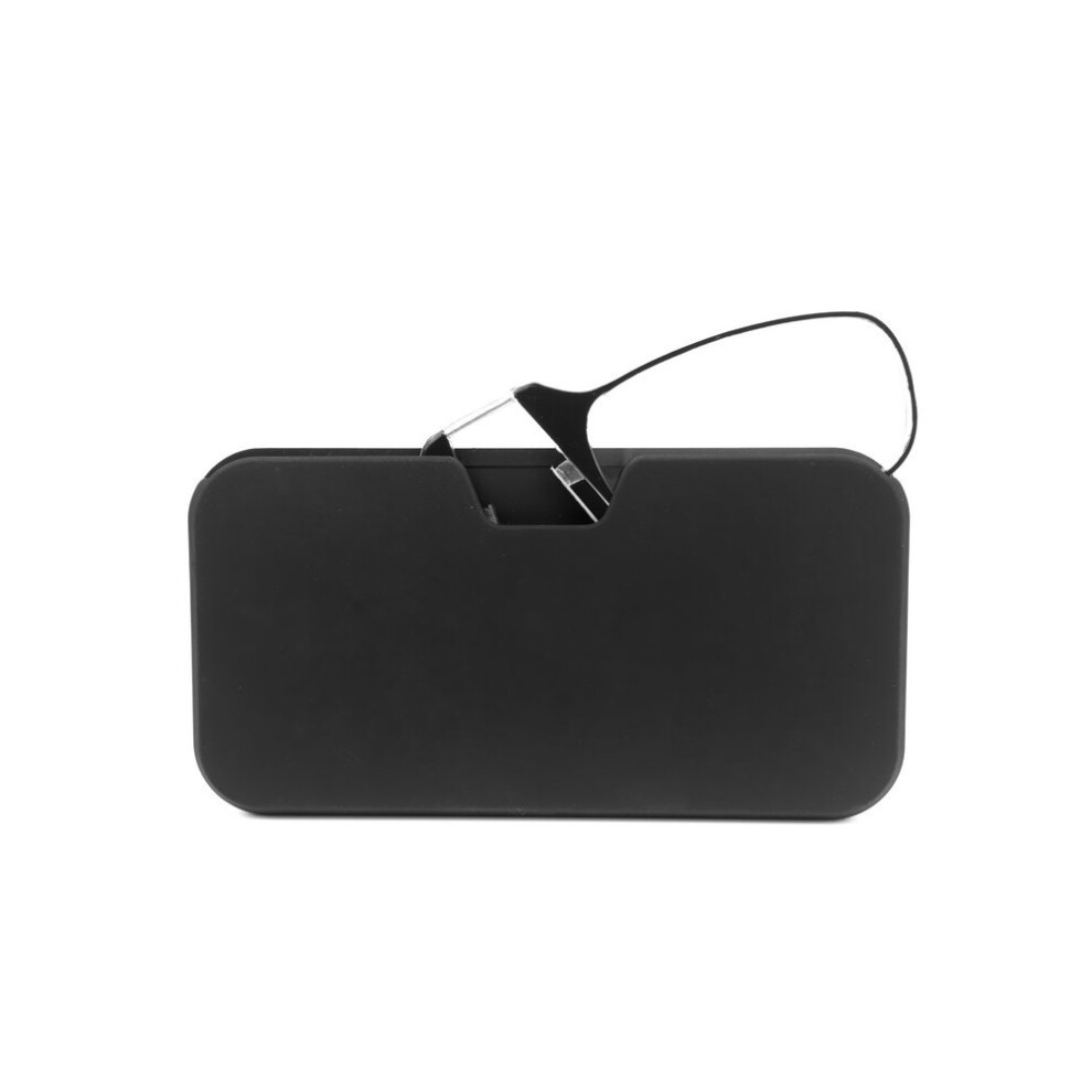 Black (, +2.00) Ultra Thin Nose Clip Reading Glasses Without Temples +1.0 1.5 2.0 2.5 3.0