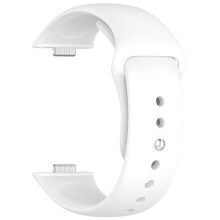 Watch Strap Watch Band for HUAWEI Watch Fit3 Strap Accessories Reverse Buckle Silicone Strap Push Button (White)
