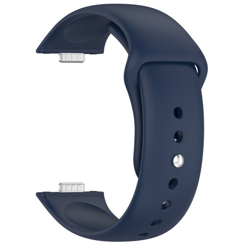 Watch Strap Watch Band for HUAWEI Watch Fit3 Strap Accessories Reverse Buckle Silicone Strap Push Button (Midnight Blue)