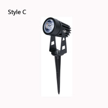(1W 6000K DC12VStil C)1W 3W LED Gartenbeleuchtung Outdoor Spike Rasenlampe wasserdichte Beleuchtung LED-Licht