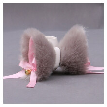 (2PC11) Handgemachte Plüsch Niedliche Lolita Kopfbedeckung Katzenohren Haarnadel Fuchsohren Haarnadel Helm Dekoration