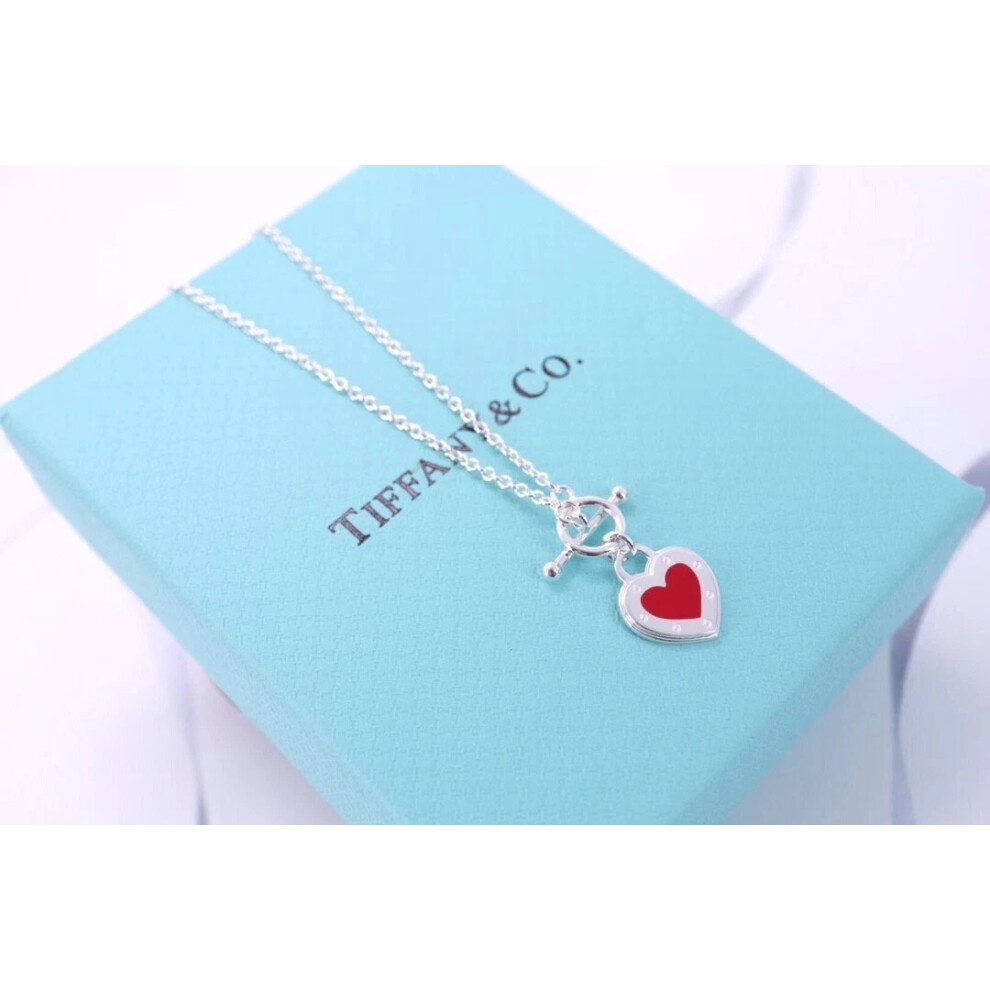 Tiffany & Co. Red heart necklace