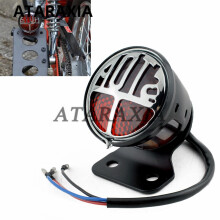Retro "STOP" Rücklichter Nummernschild Rücklicht Bremslicht Harley Bikes Chopper Bobber Chooper