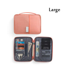 (Big Orange Powder) Reisepasstasche für Damen, tragbar, multifunktional, wasserdicht, kreativer Reisepasshalter,