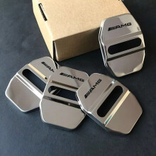 4X Door Lock Cover Steel Car Styling Side Buckle Emblems For Mercedes Ben Amg UK