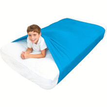 (Sky Blue, XL:147*160cm) Pressure-Sensitive Elastic Bed Sheet, One Item | Aids Sleep, Available in Four Sizes, Suitable for Home Use And Travel