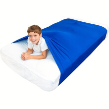 (Blue, S:132*69cm) Pressure-Sensitive Elastic Bed Sheet, One Item | Aids Sleep, Available in Four Sizes, Suitable for Home Use And Travel