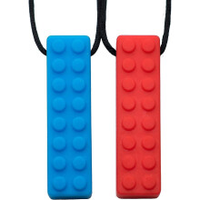(As show, One size) à Macher - Meilleurs collier à macher pour les enfants autistes – colliers à mâcher en silicone dura
