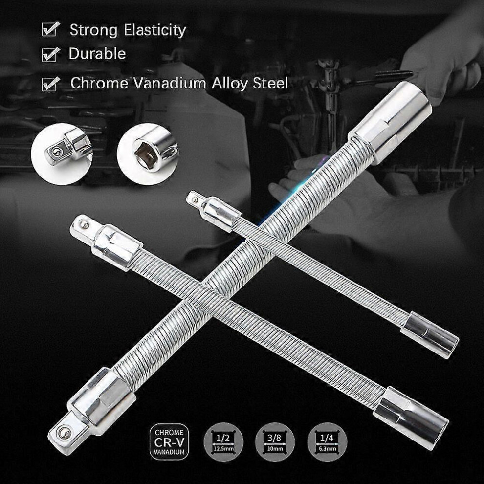 (As Show, One Size) 3Pcs Flexible Socket Extension Cables Socket Extension Bar Set 6909775956403