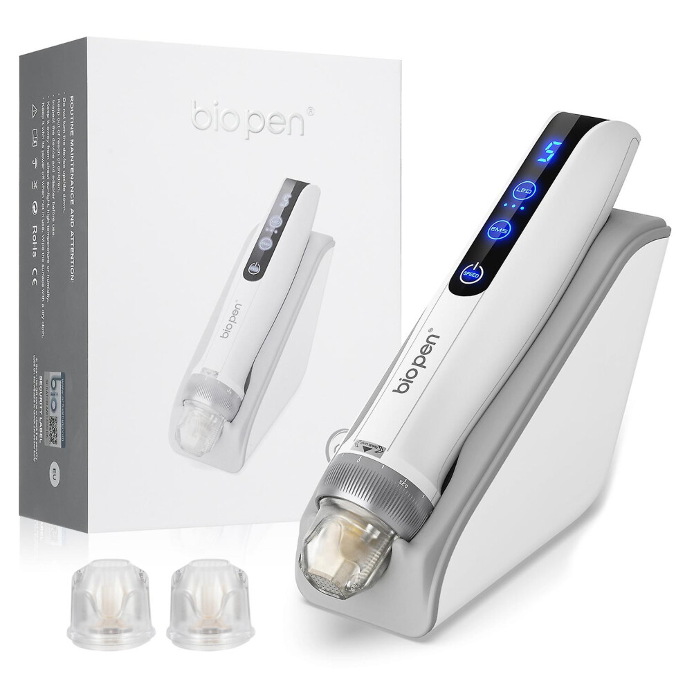 (As show, One size) Rechargeable Dermapen Micro Needling Pen Efoliate Shrink Pores Mesotherapy Auto Micro Derma System T