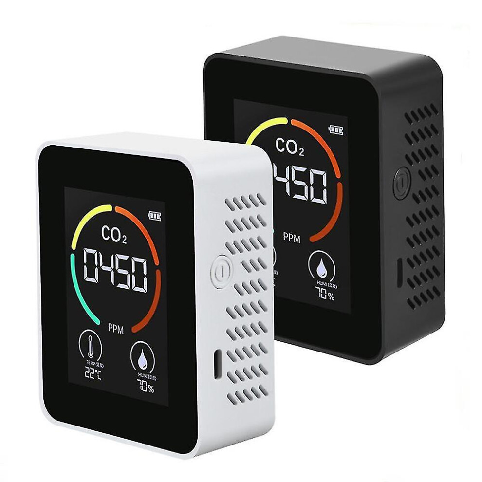 (As Show, One Size) Co2 Air Detector Carbon Dioxide Detector Agricultural Production Co2 Monitor Black 6909775794456