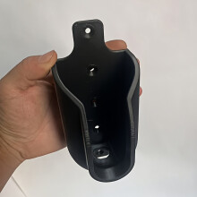 (wall mount bracket) Durable Black Hose Nozzle Bracket | Universal Thread Connector, Adjustable Arm, Watering Tool Holder | Secure Attachment