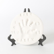 (As show, One size) Baby Handprint Ornament Keepsake Kit - Personalized Newborn Ornaments - Baby Art Keepsake Kit Easel
