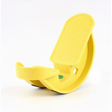 (Yellow Stretching Wheel Slanted Step) 1pc Stretching Wheel - Leg Trainer with Manual Resistance, Non-Electric, Plastic Material, Professional Equipment for Home Fitness / Physical