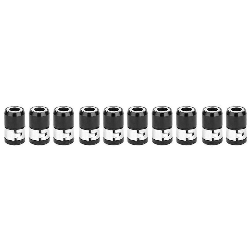 (As Show, One Size) 1/4'' Strong Magnetic Force Screwdriver Magnetic Ring 21Mm Length For Screwdriver Bit(10 Pcs) 6909775967539