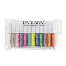 (As show, One size) 12 Color Glitter Liquid Eyeliner Eye Shadow Metallic Shimmer Sparkling Eyeliner