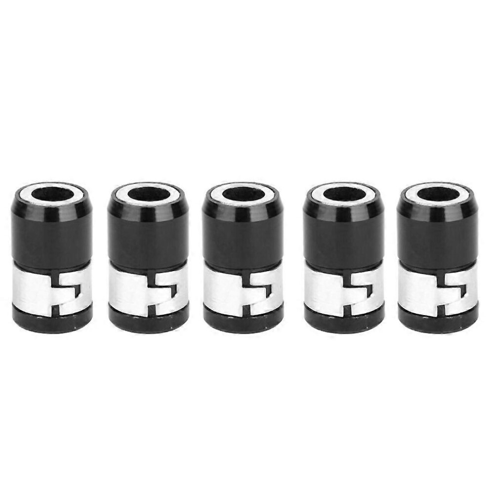 (As Show, One Size) 1/4'' Strong Magnetic Force Screwdriver Magnetic Ring 21Mm Length For Screwdriver Bit(5 Pcs) 6909775983720
