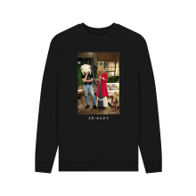 (5XL, Black) Friends Joey Turkey Head Black Unisex Sweatshirt