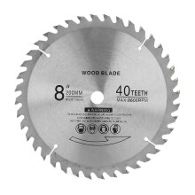 (As show, One size) 8in Circular Saw Blade 40 Tooth Cemented Carbide Chainsaw Blade for Wood Metal Cutting