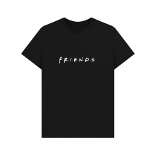 (3XL, Black) Friends Logo Unisex T-Shirt - Black
