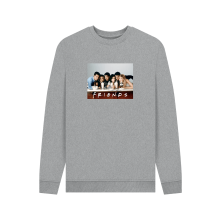 (4XL, Light Heather) Friends Sundays Unisex Sweatshirt