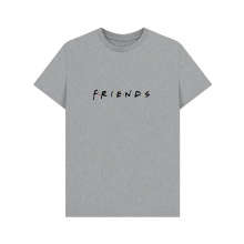 (M, Athletic Grey) Friends Logo Unisex T-Shirt - Heather Grey