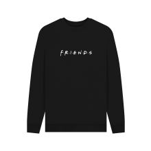 (3XL, Black) Friends Logo Unisex Sweatshirt - Black