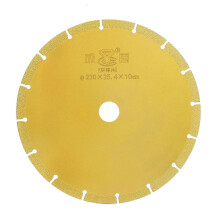 (As show, One size) Diamond Saw Blade Circular Segmented Brazing Disc for Cutting Marble 230 x 25.4 x 10mm