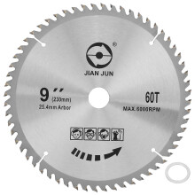 (As show, One size) Circular Saw Blade Cemented Carbide Woodworking Saw Blade Accessory 9 x 60T 230mm