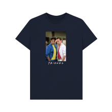 (S, Navy Blue) Friends Ross & Chandler Unisex T-Shirt