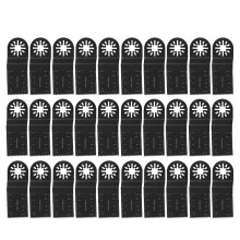 (As show, One size) 30pcs 34mm High carbon Steel Multifunctional Oscillating Saw Blade Kit for Repairing Cutting