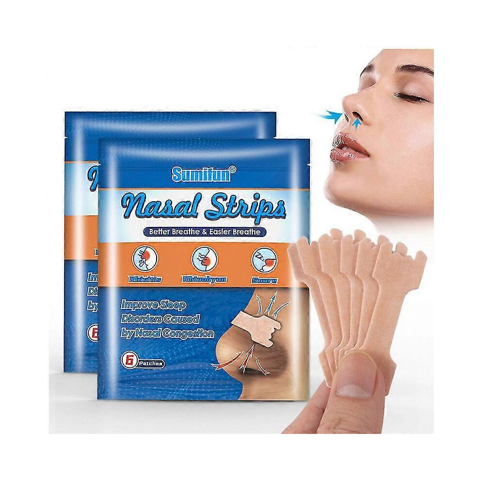 (As show, One size) Stop Snoring Nasal Patch To Relieve Nasal Congestion